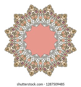 Twelve Side Floral Arabesque Pattern