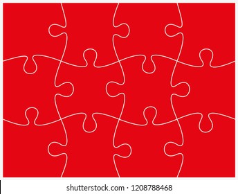 Twelve sided 3d puzzle presentation. Abstract puzzle infographic template with explanatory text field business statistics. Vector 12 pieces puzzles illustration. Section twelve compare service banner