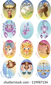 Twelve sig of the zodiac