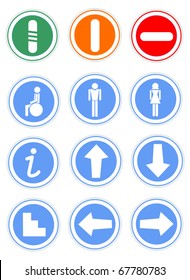 Twelve signs that display information