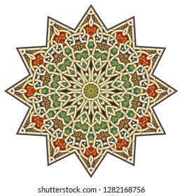 Twelve Star Arabesque Design