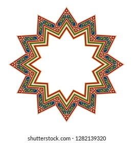 Twelve Star Arabesque Pattern Design