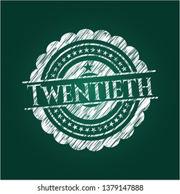 Twentieth on blackboard