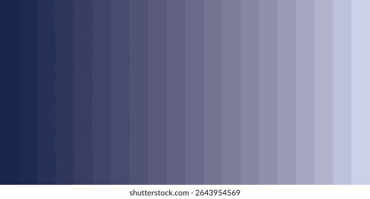 Twenty different shades of blue color palette.
