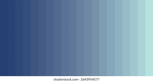 Twenty different shades of blue color palette.