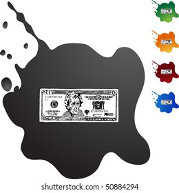 Zwanzig Dollar-Rechnung