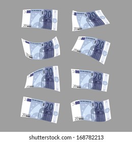 Twenty euros. Vector format