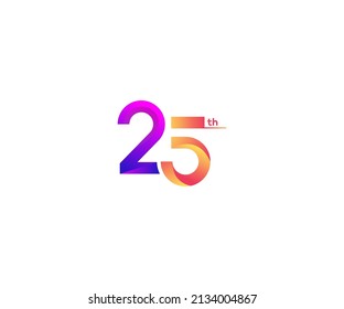 Twenty Five Logo Design vector Template
