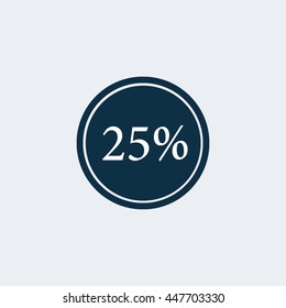 twenty five percent off icon graphic info sale discount price sign special offer data
