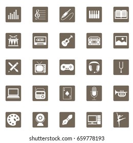 Twenty five Square set Art icons Two