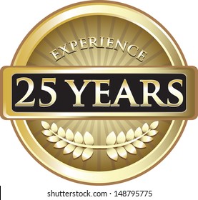 Twenty Five Years Experience Gold Award 