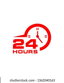 twenty four hour icon, Vector