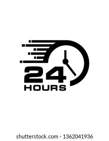 twenty four hour icon Vector