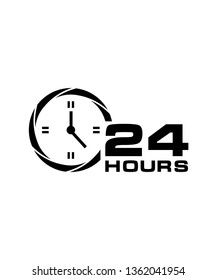 twenty four hour icon Vector