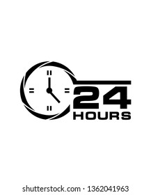twenty four hour icon Vector