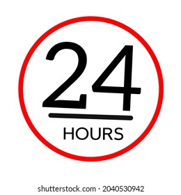 twenty four hour vector, 24 hour logo