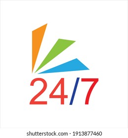 twenty four hours icon,
24 hours vector icon 