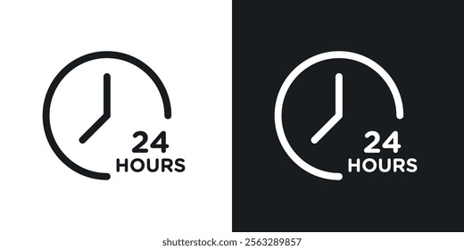 Twenty four hours icon pack for app and website ui designs.