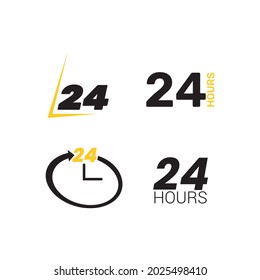 twenty four hours simple logos 