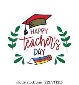 twenty four november teachers day special vector logo design
