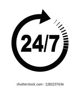 twenty four seven arrow icon