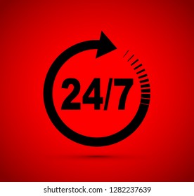 twenty four seven arrow icon