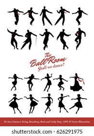 Twenty Jazz Dancers. Swing, Broadway, Rock and Lindy Hop