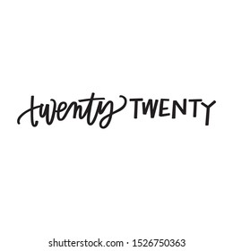 Twenty Twenty New Year's lettering