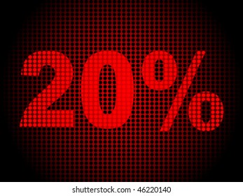 twenty percent discount background