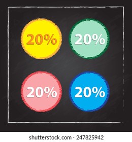 twenty percent, isolated 20%
