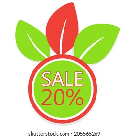 Twenty Percent Off Sale Icon