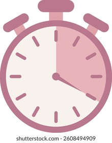 Twenty Seconds Pink Purple Stopwatch for Time Count
