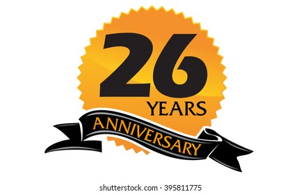 Twenty Six Years Ribbon Anniversary 