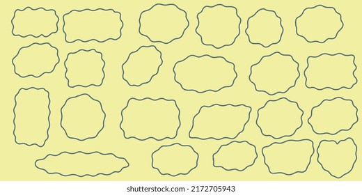 Juego de burbujas de dibujos de dibujos de 23 manos. Burbujas De Discurso Al Estilo De Los Cómics A Mano.