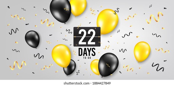 22 Days Left Images Stock Photos Vectors Shutterstock