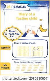 The twenty-fifth day of Ramadan, the diary of a fasting child