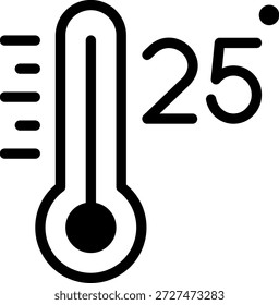 twentyfive glyph icon illustration vector