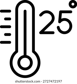 twentyfive line icon illustration vector