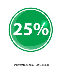 twenty-five percent, isolated 25%