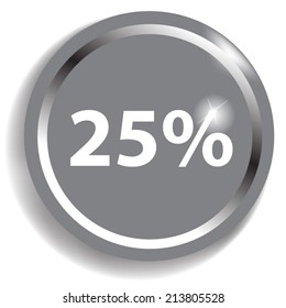 twenty-five percent, isolated 25%