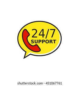 Twenty-four Seven Support Icon