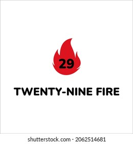 TWENTY-NINE FIRE ICON LOGO DESIGN