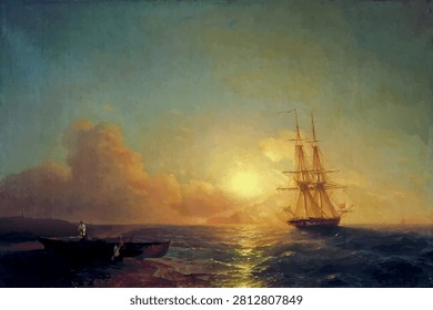 A Twenty-Six Gun Ship off the Coast