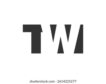 TWI logo design. Initial letter T W I bold font style for tech startups, consulting, corporate branding. Creative company name, headlines typography identity, trendy logotype. Vector illustration.