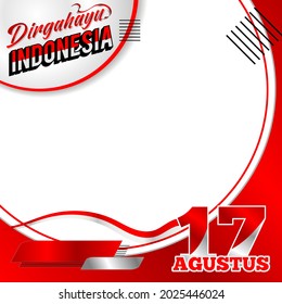 twibbon design indonesia independence daybackground event celebrate red white ribbon best for  ceremony freedom country