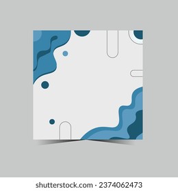 twibbon design modern template with blank space and photo frame. Suitable for various events, product templates, product frames