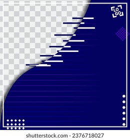 twibbon design modern template with blank space and photo frame. Suitable for ads, product templates, product frames
