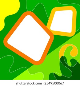a twibbon design template with blank space and photo frame. Suitable for various events, product templates, frames, banner. vector