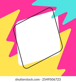 eine Twibbon-Designvorlage mit leerem Leerraum und Fotorahmen. Geeignet für verschiedene Veranstaltungen, Produktvorlagen, Rahmen, Banner. Illustration
