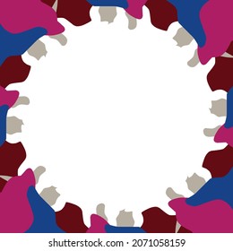 Twibbon Frame Border Collection art deco style. Suitable for social media posts, mobile apps, banners design and website or internet ads